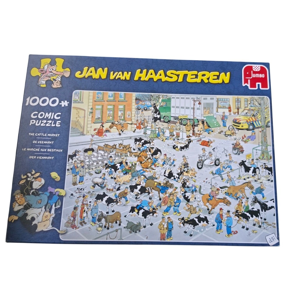 Jan van Haasteren The Cattle Market 1000 Piece Comic Jigsaw Puzzle Jumbo 19075